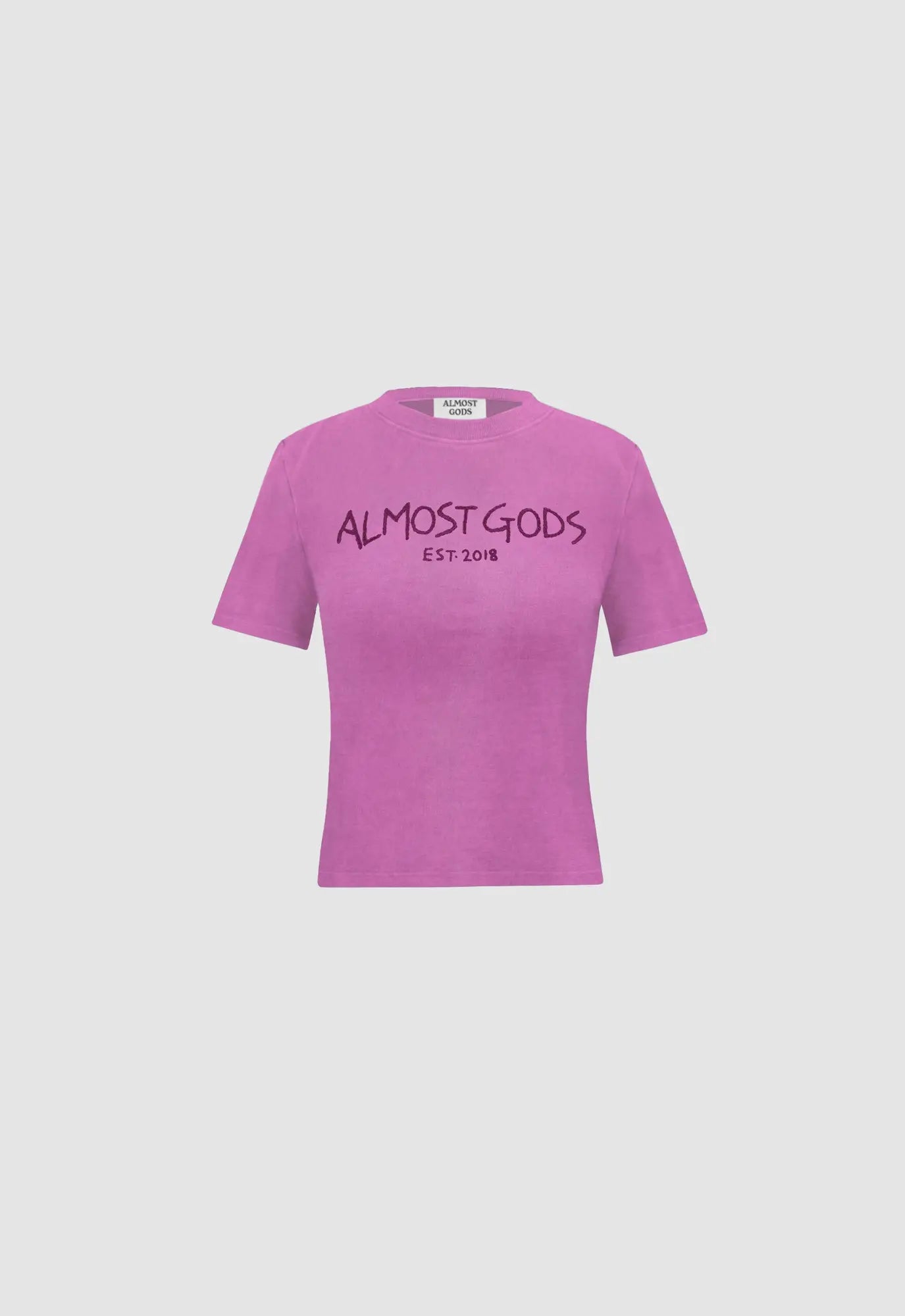 Women's Almost Gods Hand Embroidered Aari Tee In Mauve