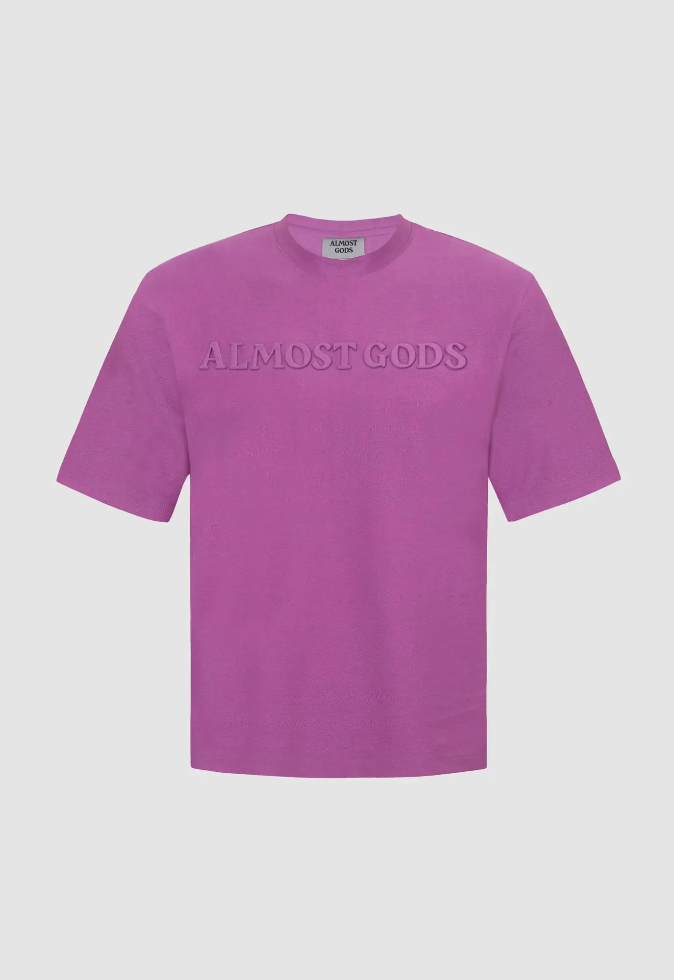 Almost Gods Embossed Knit Tee in Mauve