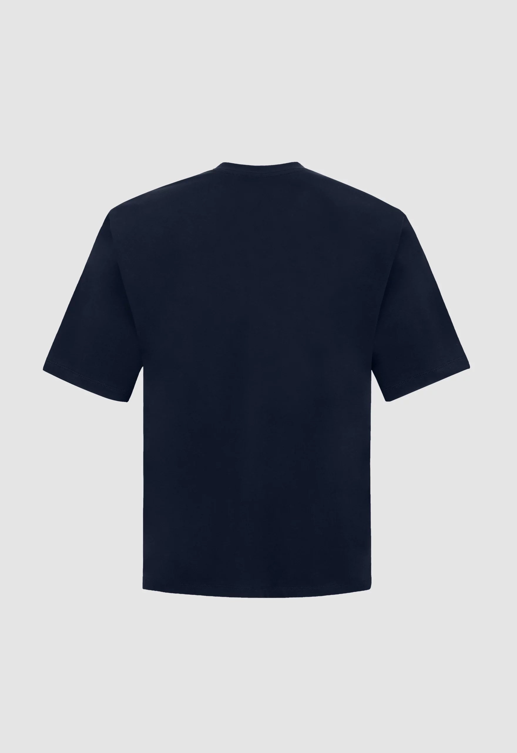 Burning Heart Boxy Tee In Navy