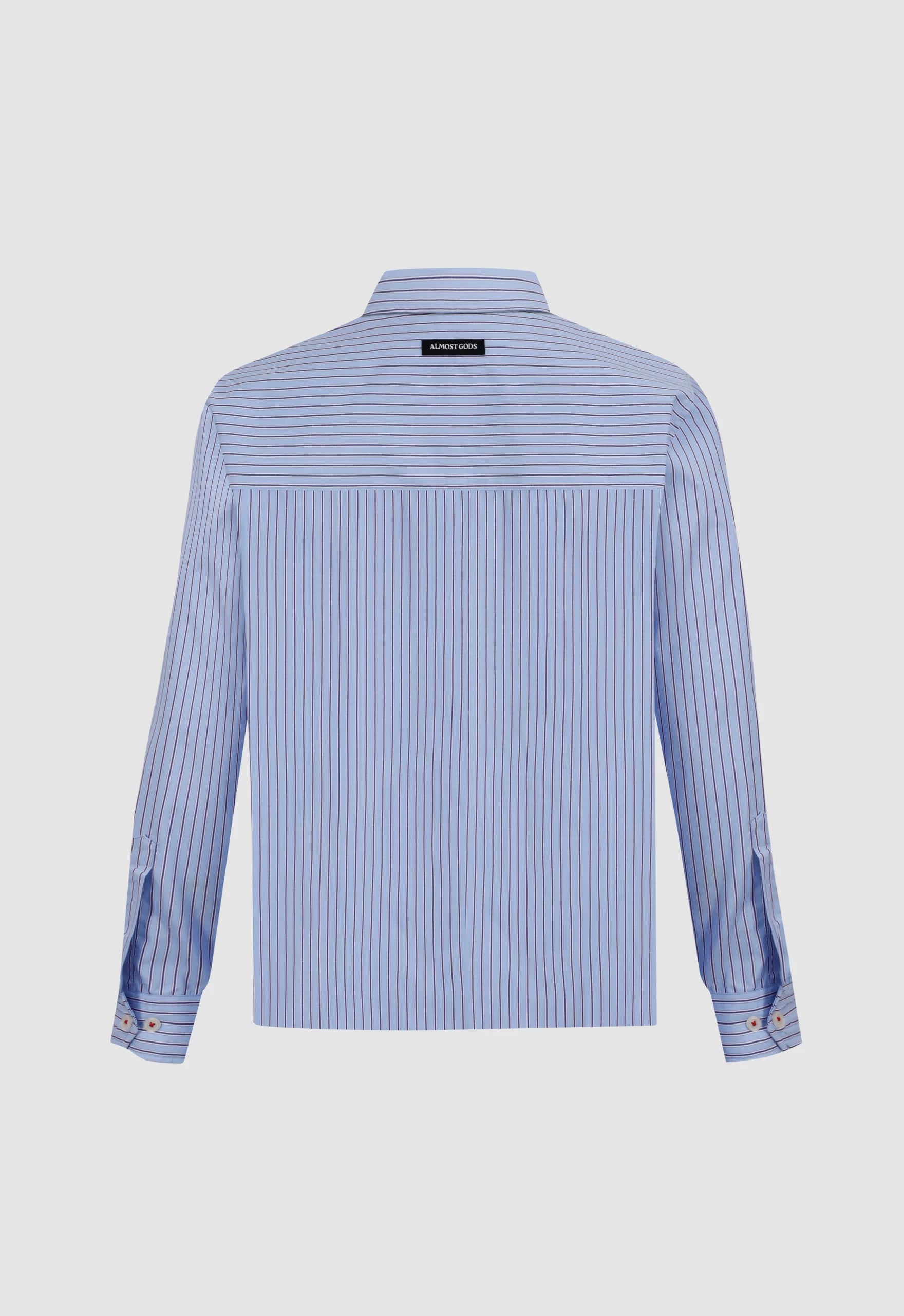 Burning Heart Striped Relaxed Shirt