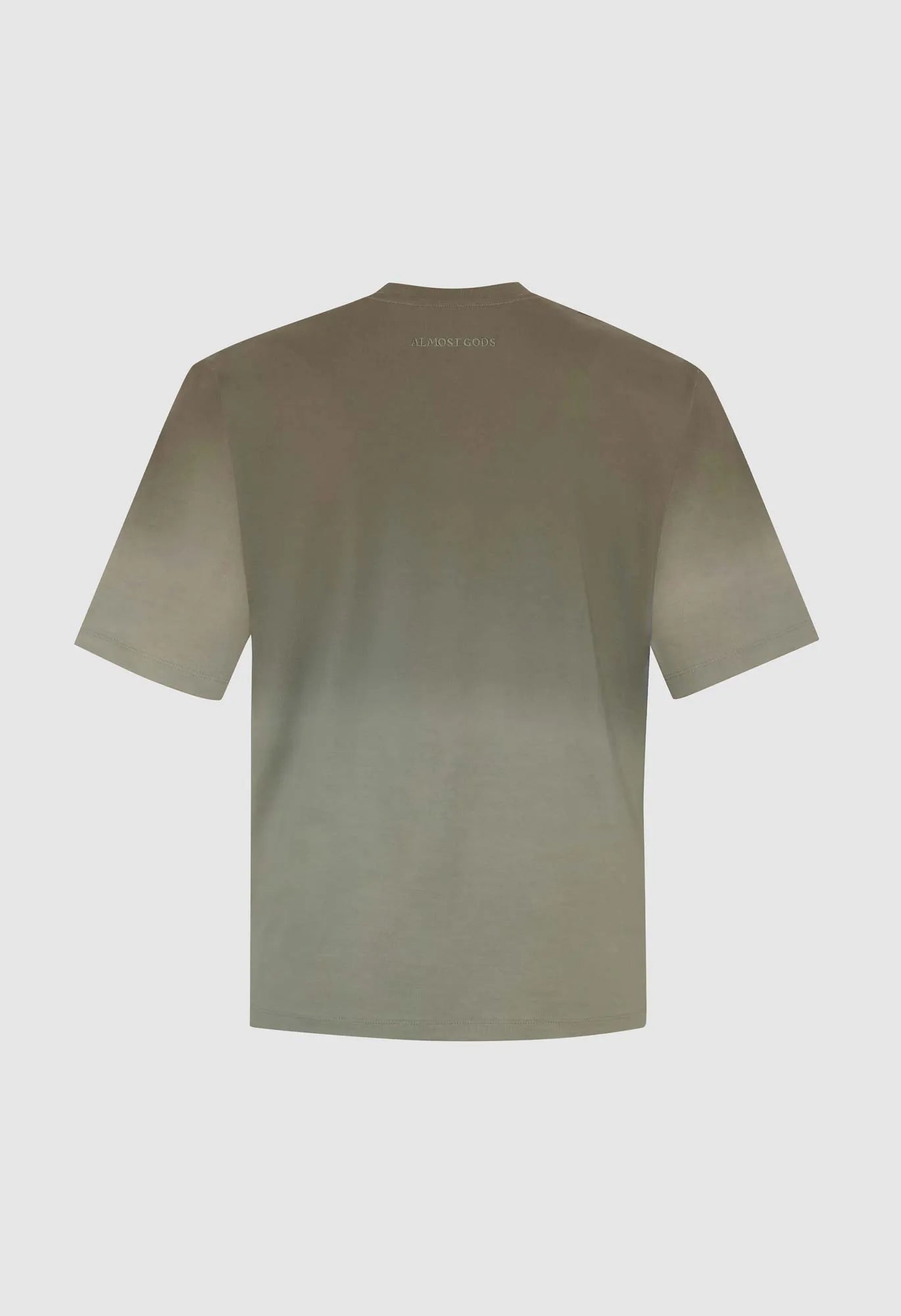 Alpha Cross Dip-Dye Relaxed Tee in Green