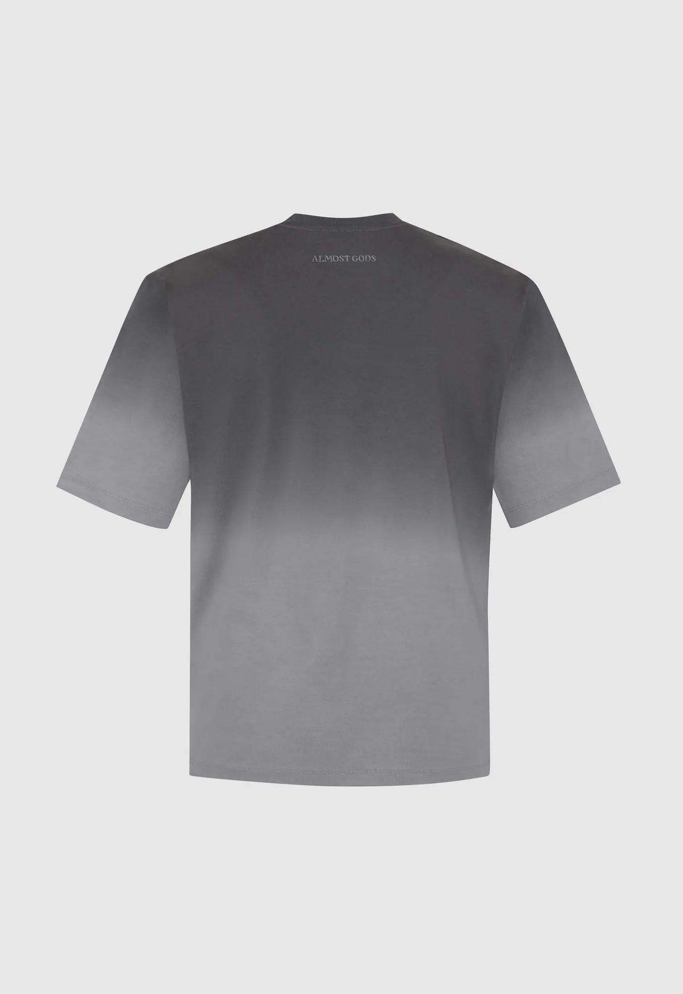 Alpha Cross Dip-Dye Relaxed Tee in Grey
