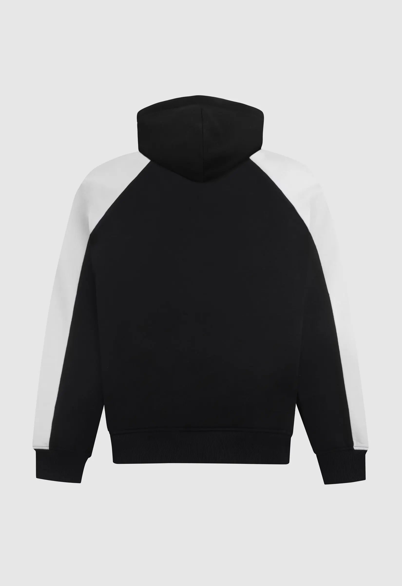 Logo Panel Hoodie In Black And White
