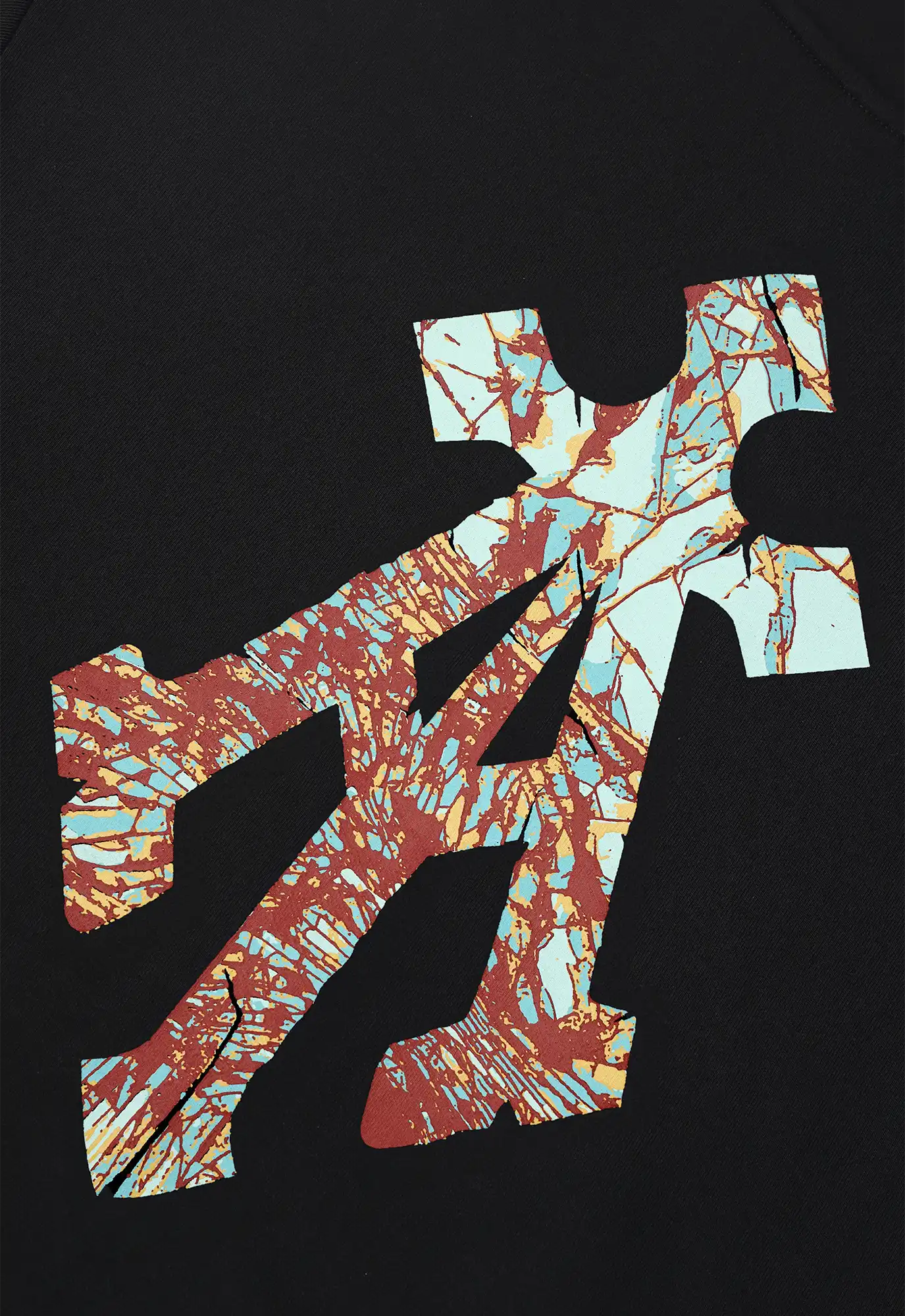 Shattered Alpha Cross Hoodie