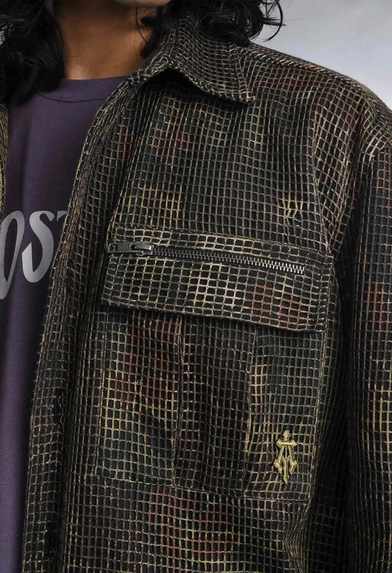 Mandrake Camo Net Trucker Jacket