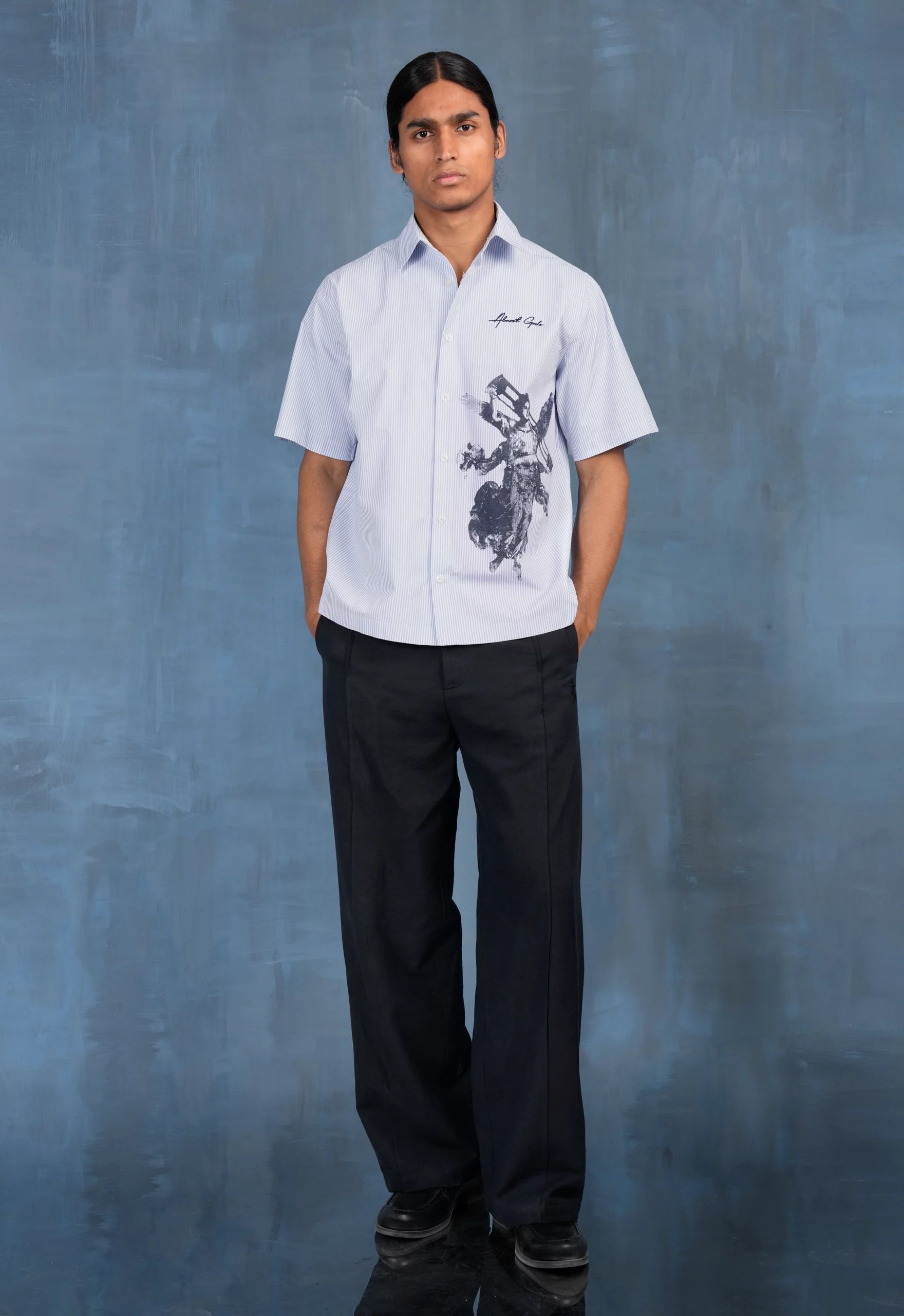 Victoria Fresco Relaxed Shirt In Bengal Stripes