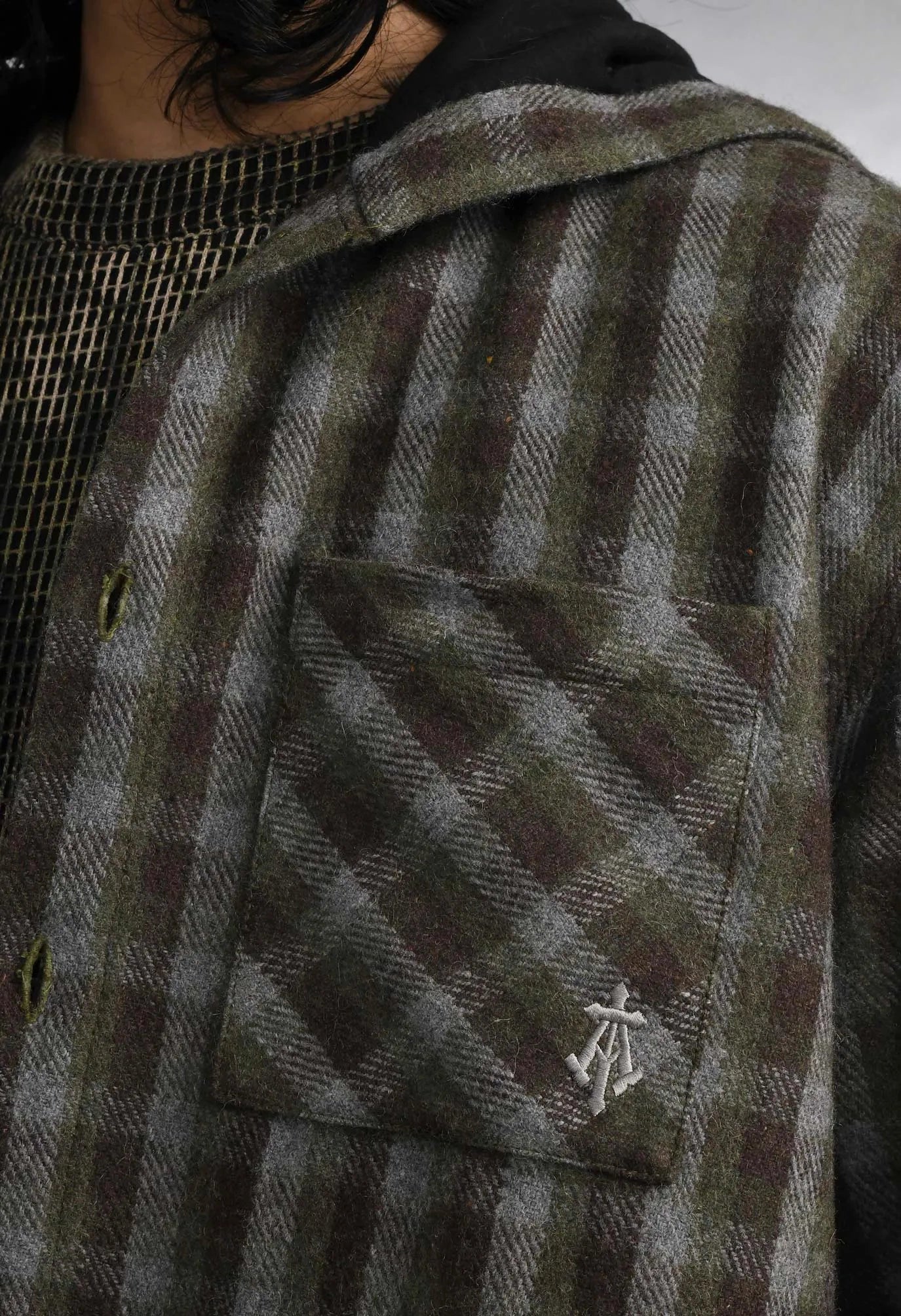 Tartan Over-Shirt With Hood