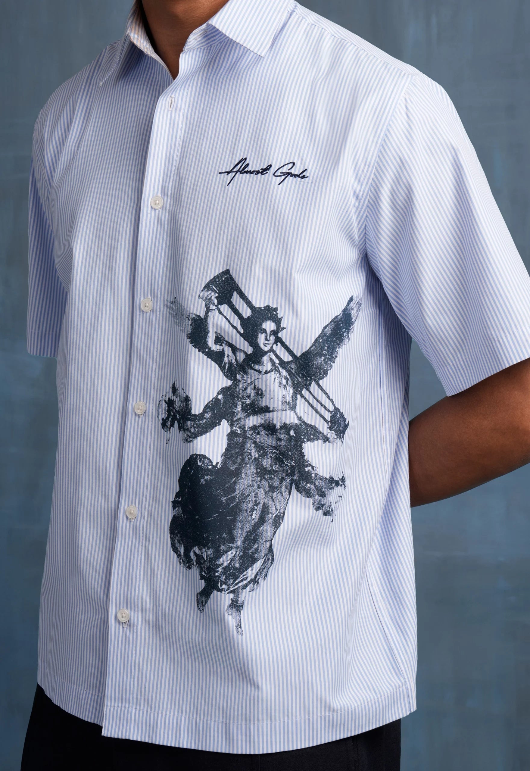 Victoria Fresco Relaxed Shirt In Bengal Stripes