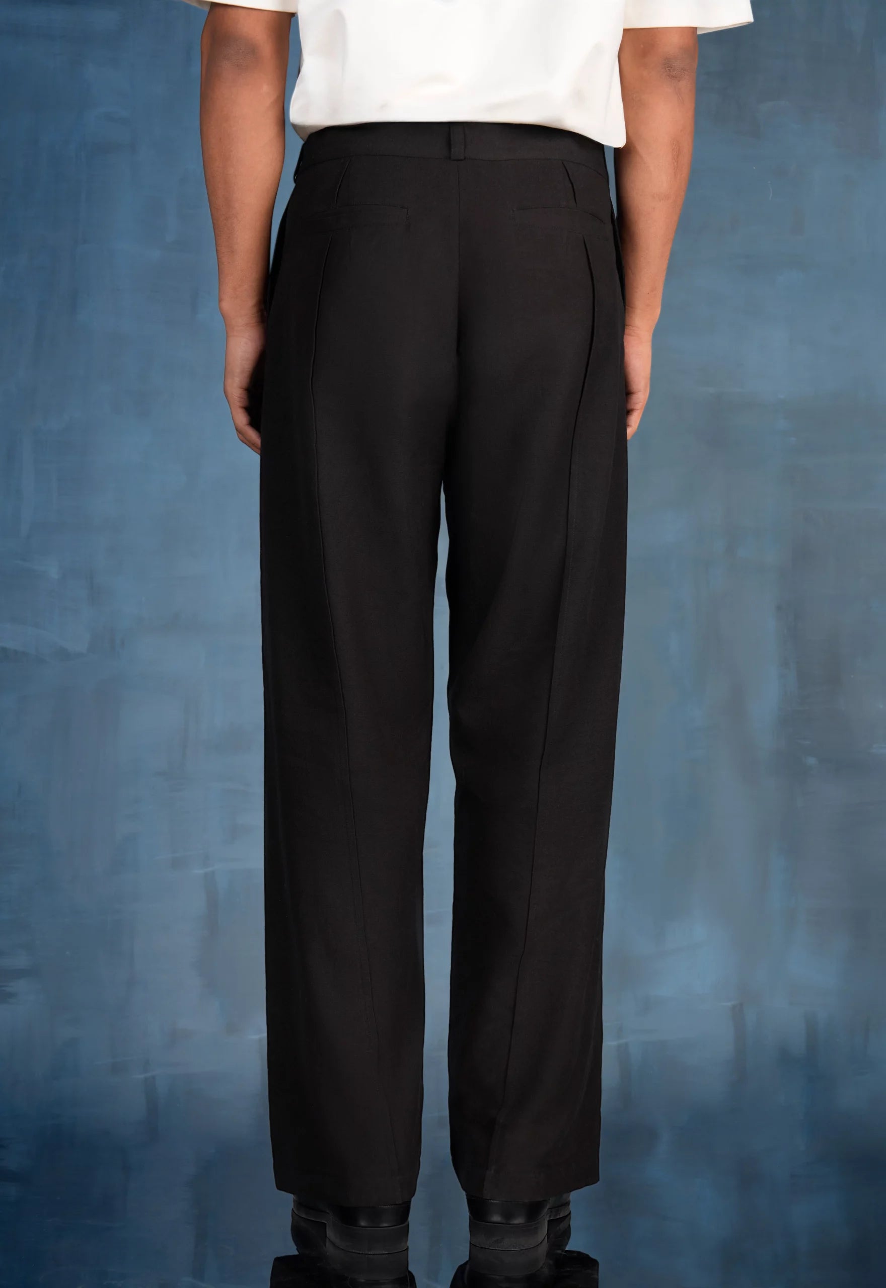 Munich Linen Pants In Black