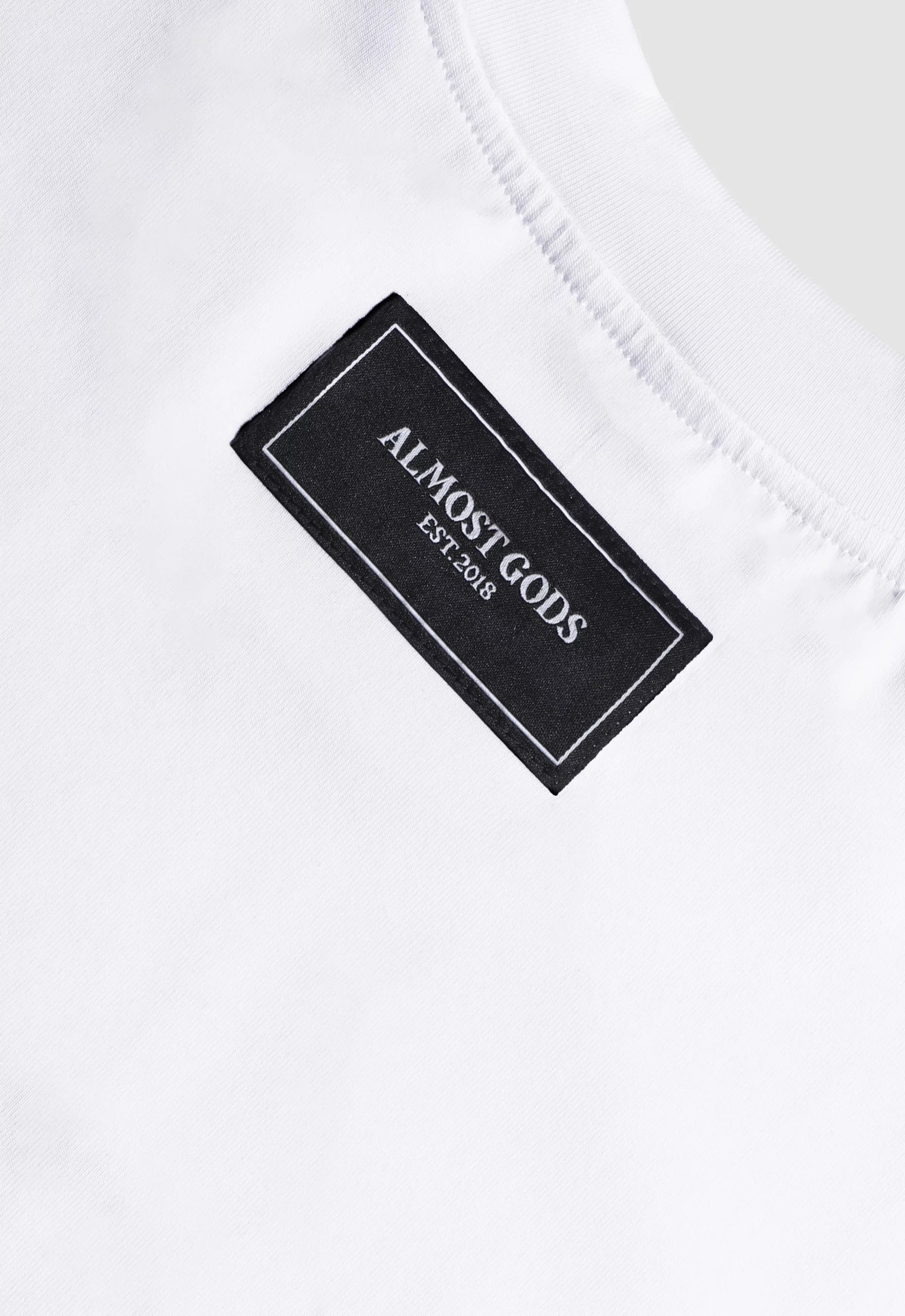 Painted Boxy Tee in White