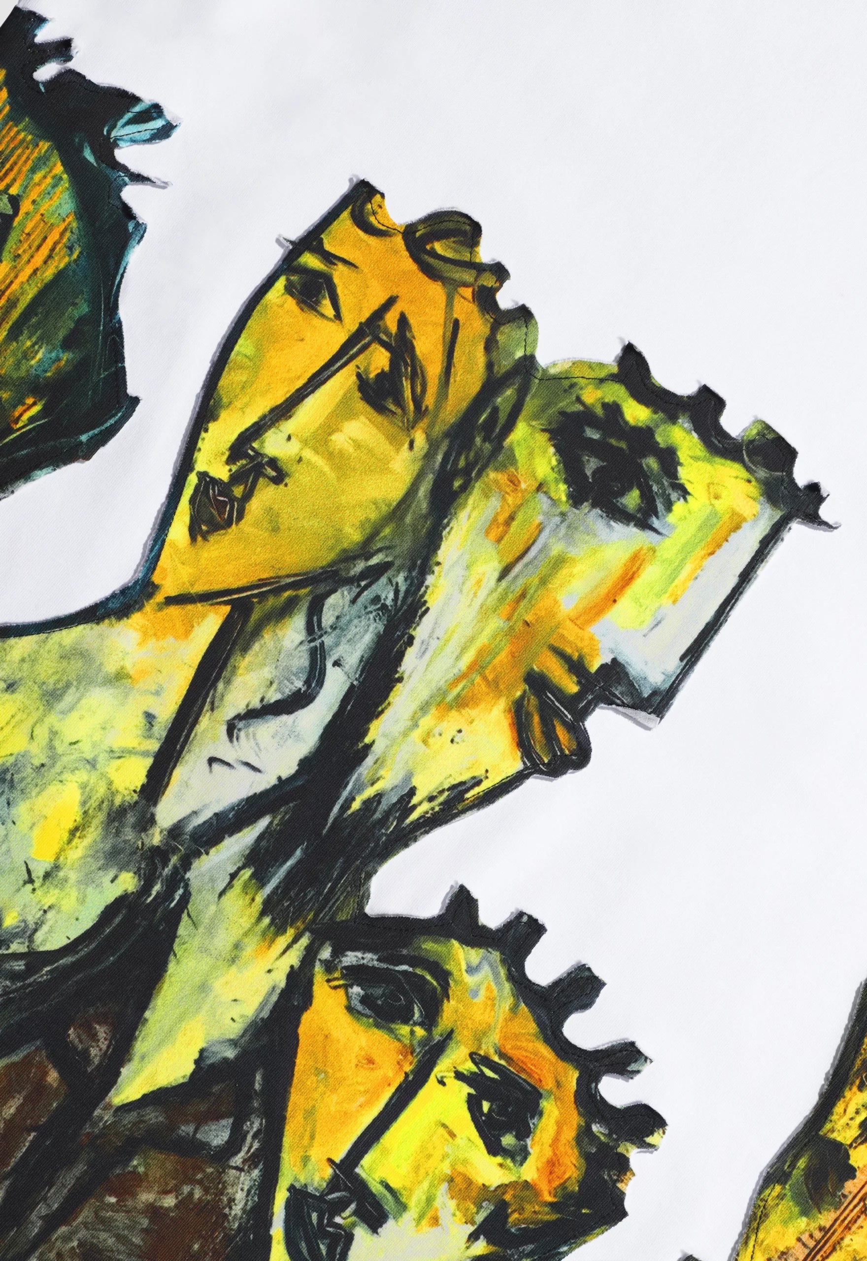 Painted Boxy Tee in White