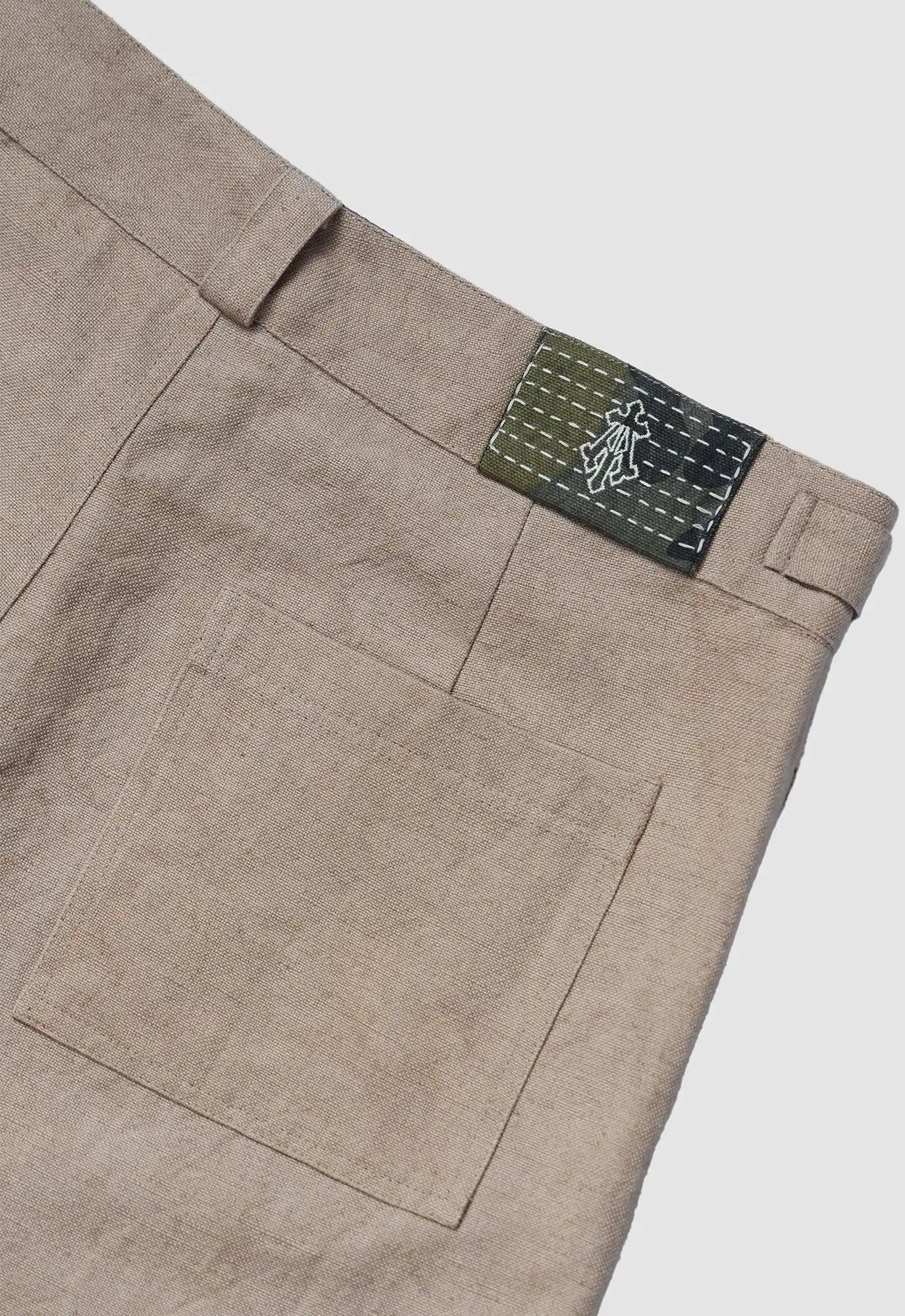 Panelled Pants In Sand