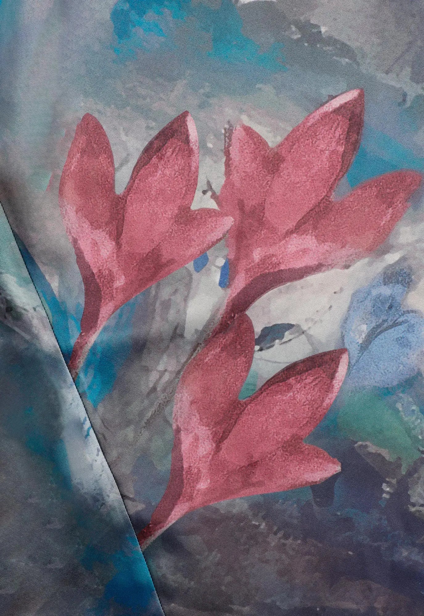 Dream Of The Orient Midi Satin Skirt