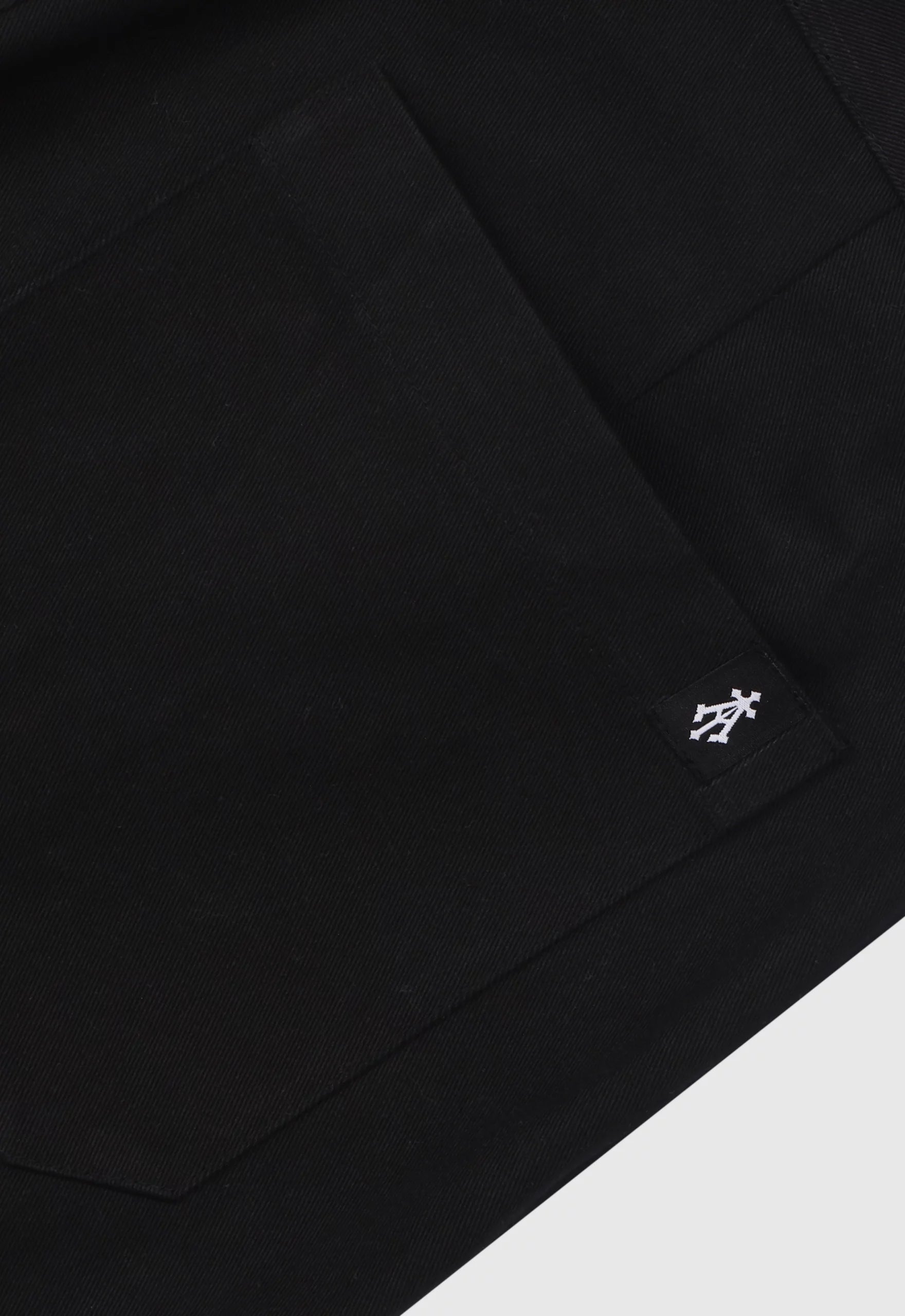 Constructed Twill Pants In Black