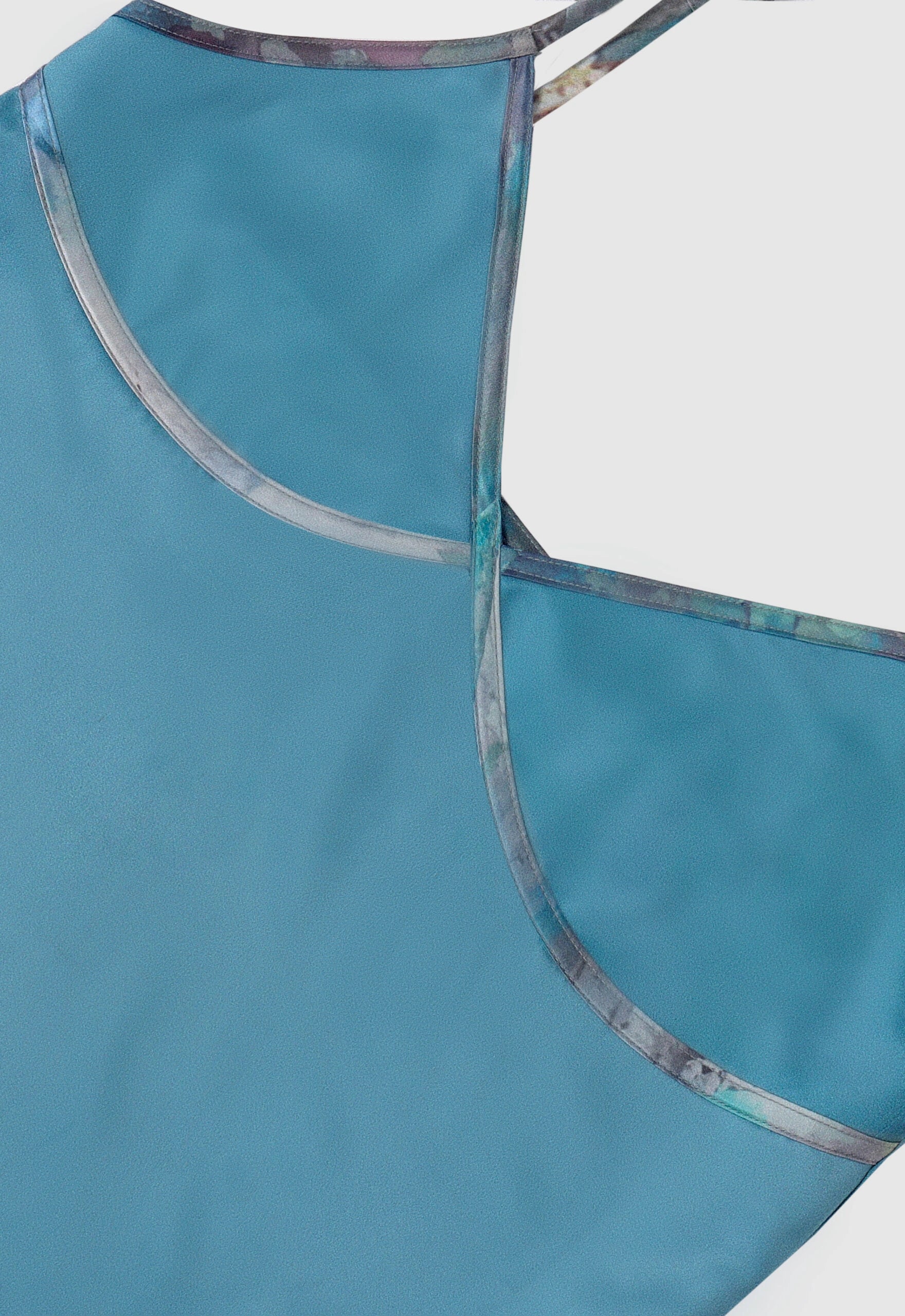 Cami Top In Marine With Noodle Straps