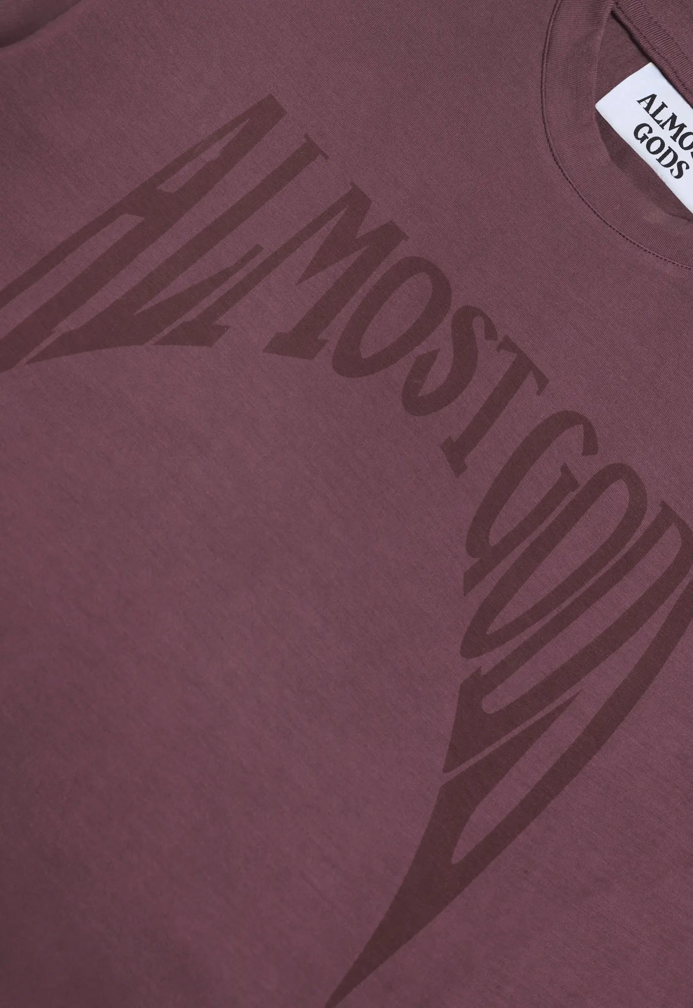 Gothic Relaxed Tee in Plum