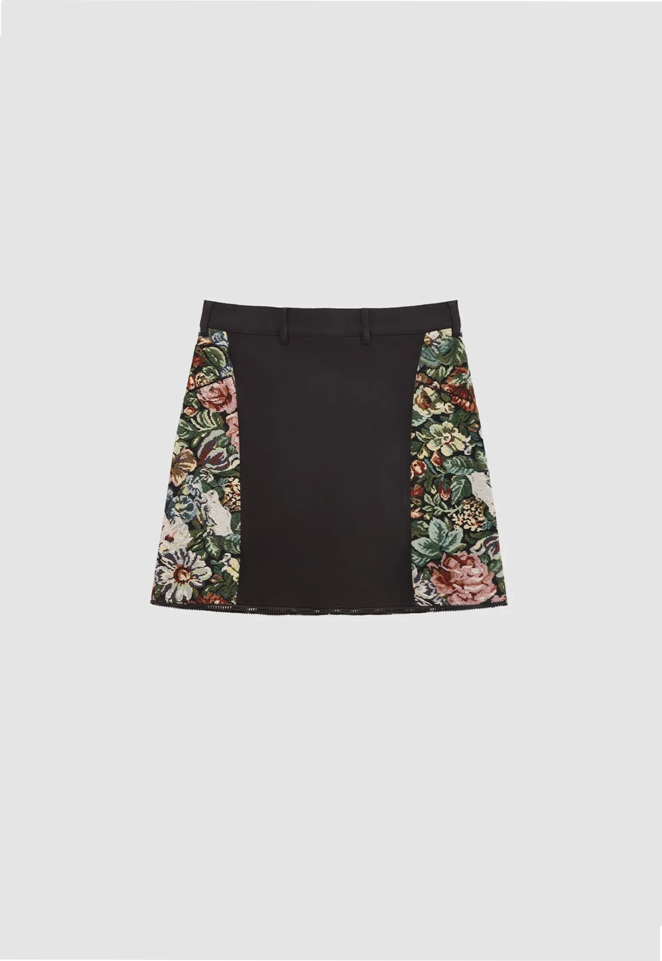 Eden Jacquard Panelled Short Skirt