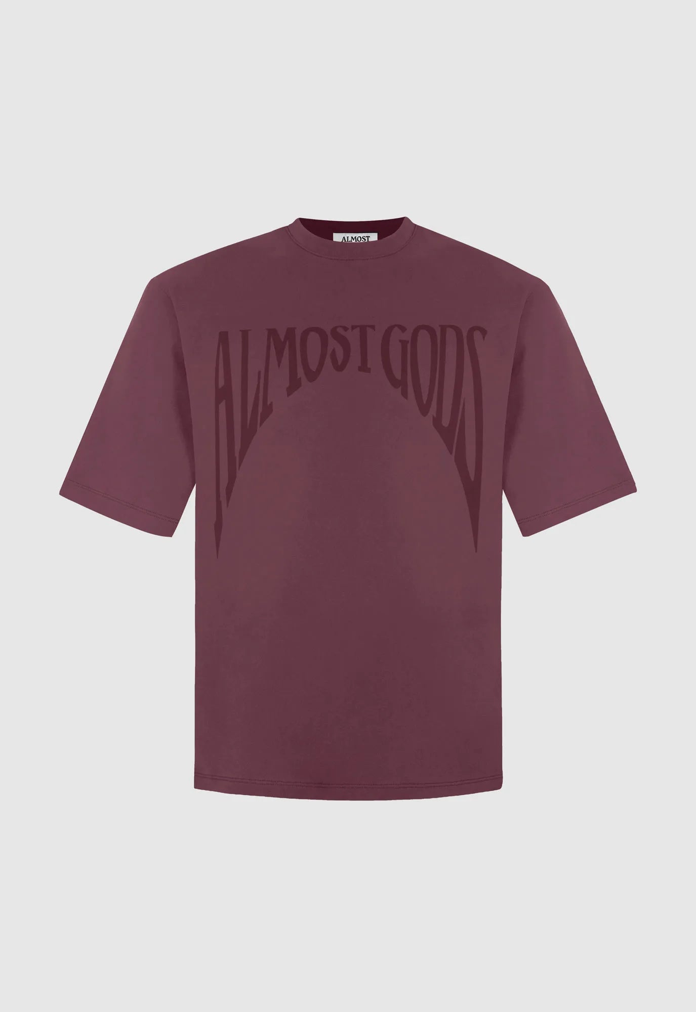 Gothic Relaxed Tee in Plum