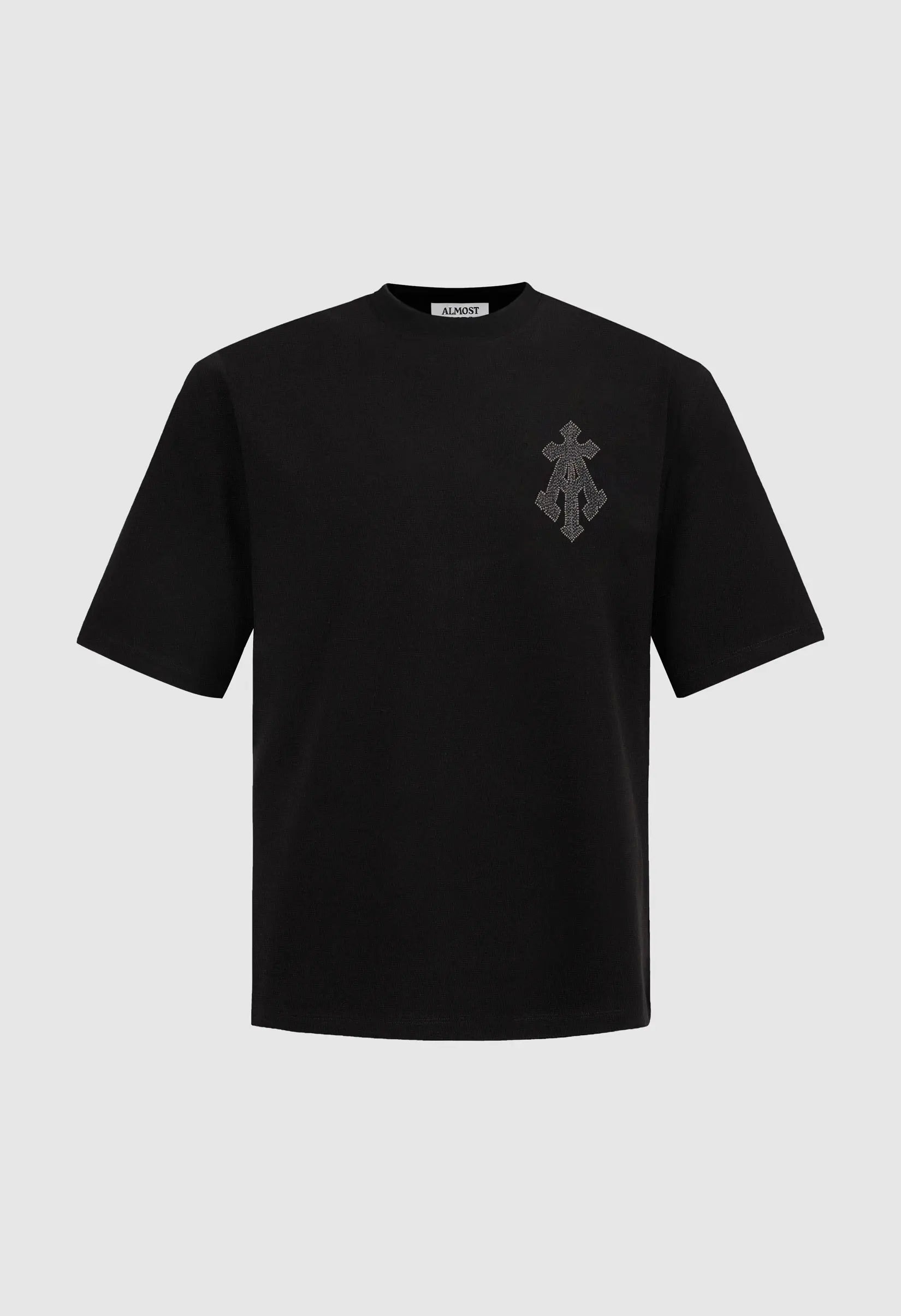 Alpha Cross Zari Embroidered Relaxed Tee