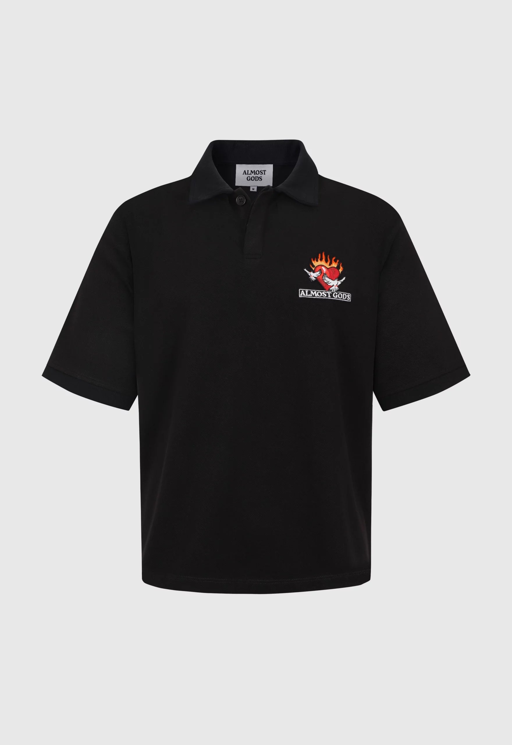 Burning Heart Relaxed Polo