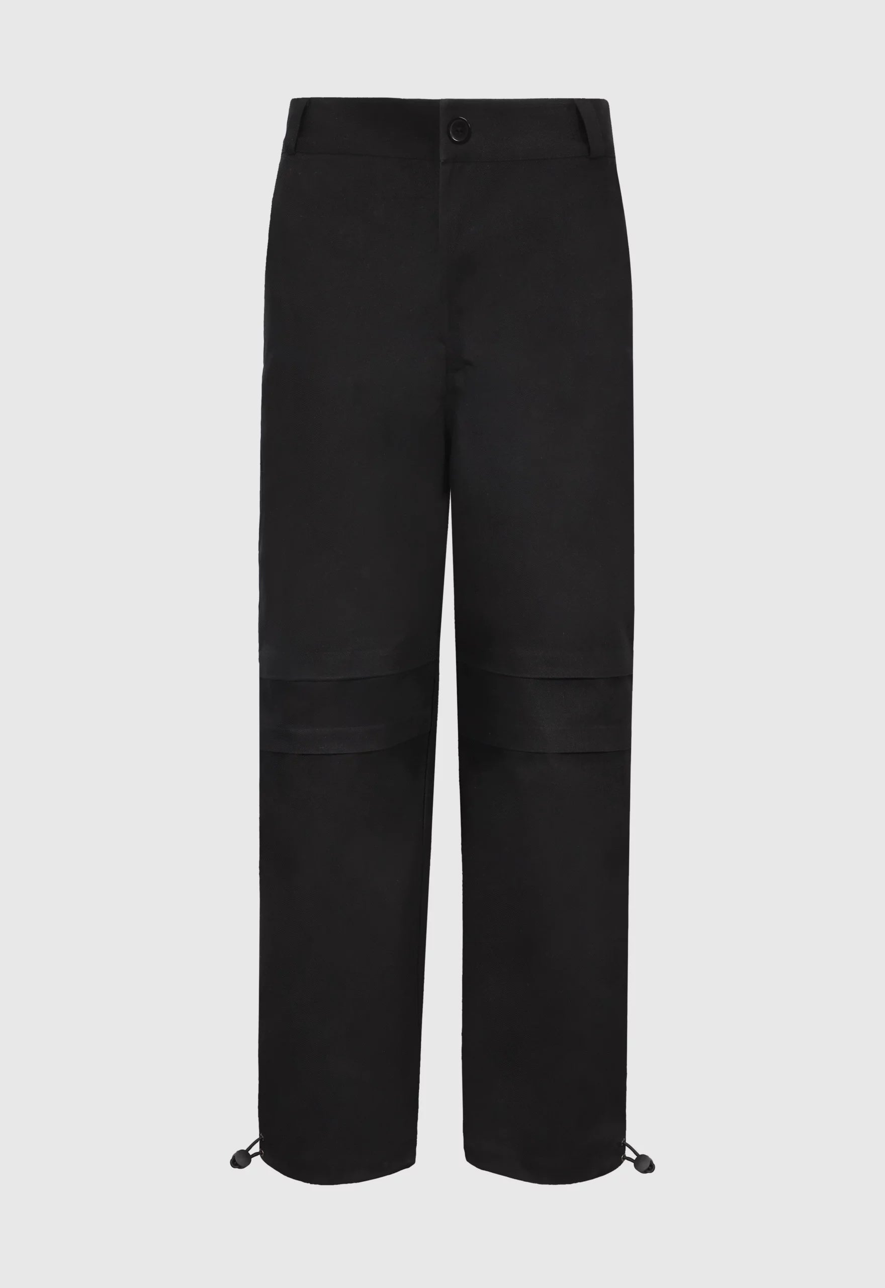 Constructed Twill Pants In Black