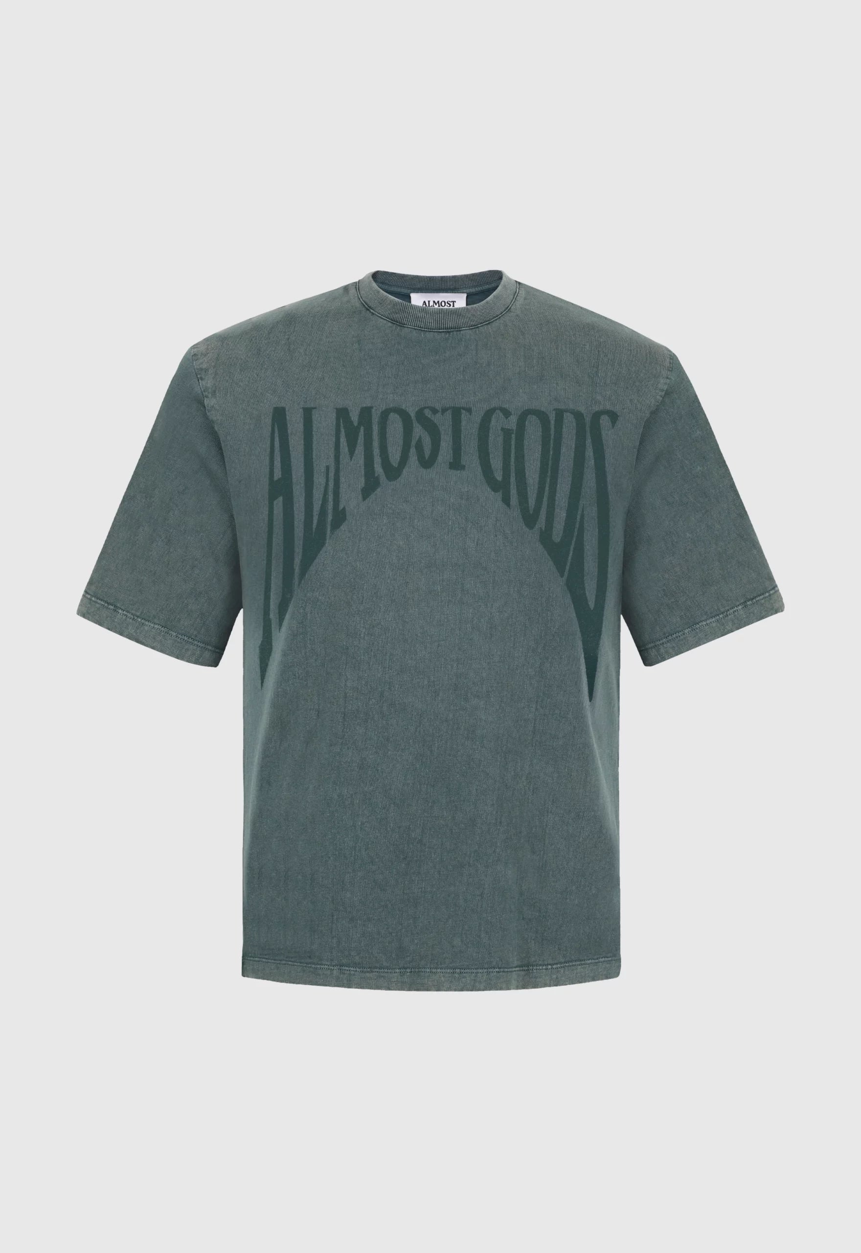 Stonewashed Gothic Regular Tee In Pine