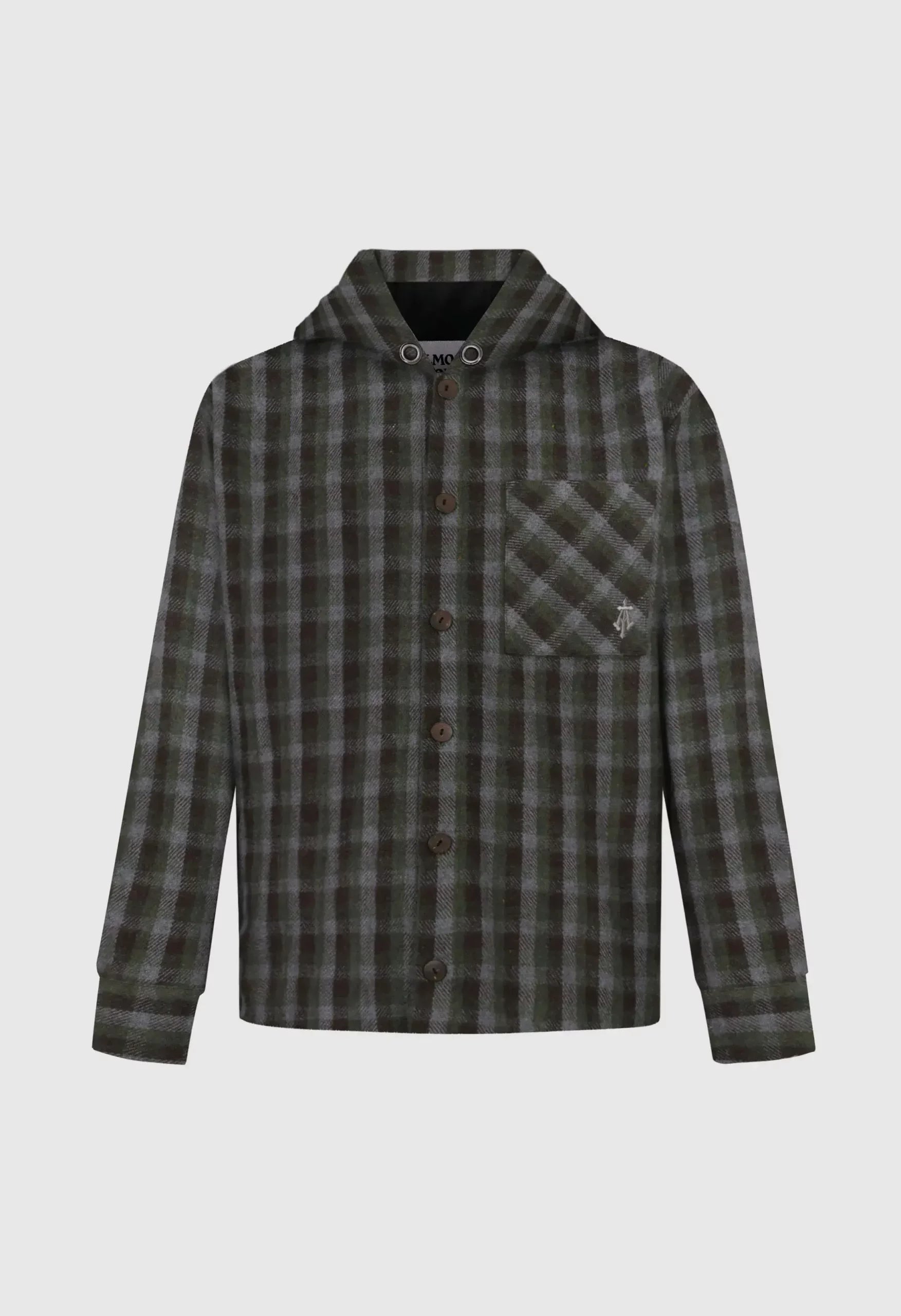 Tartan Over-Shirt With Hood