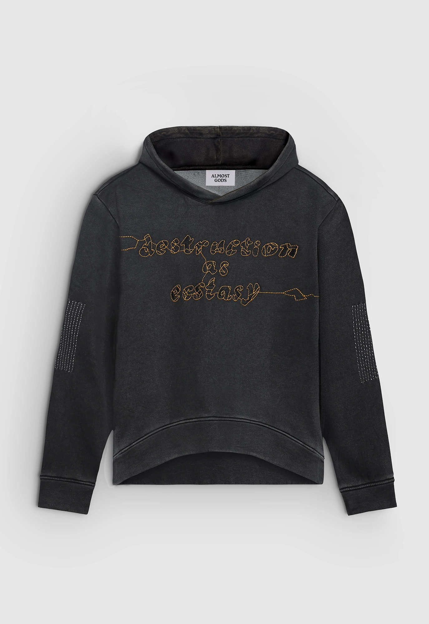 Destruction as Ecstasy Embroidered Cropped Hoodie