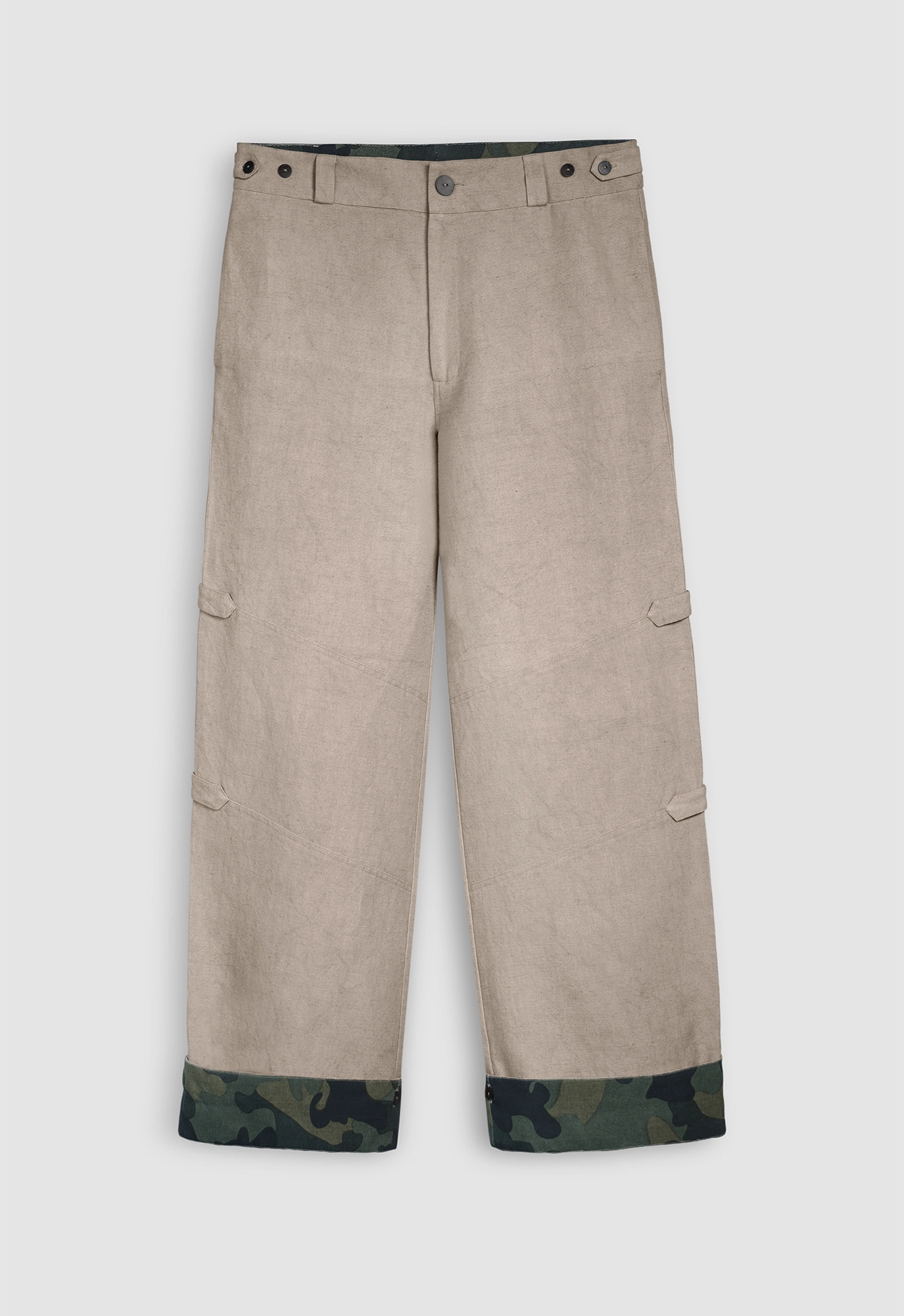 Panelled Pants In Sand