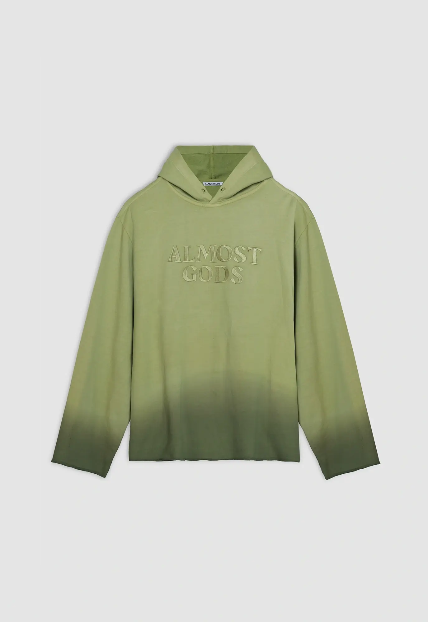 Logo Dip-Dye Oversized Jersey Hoodie