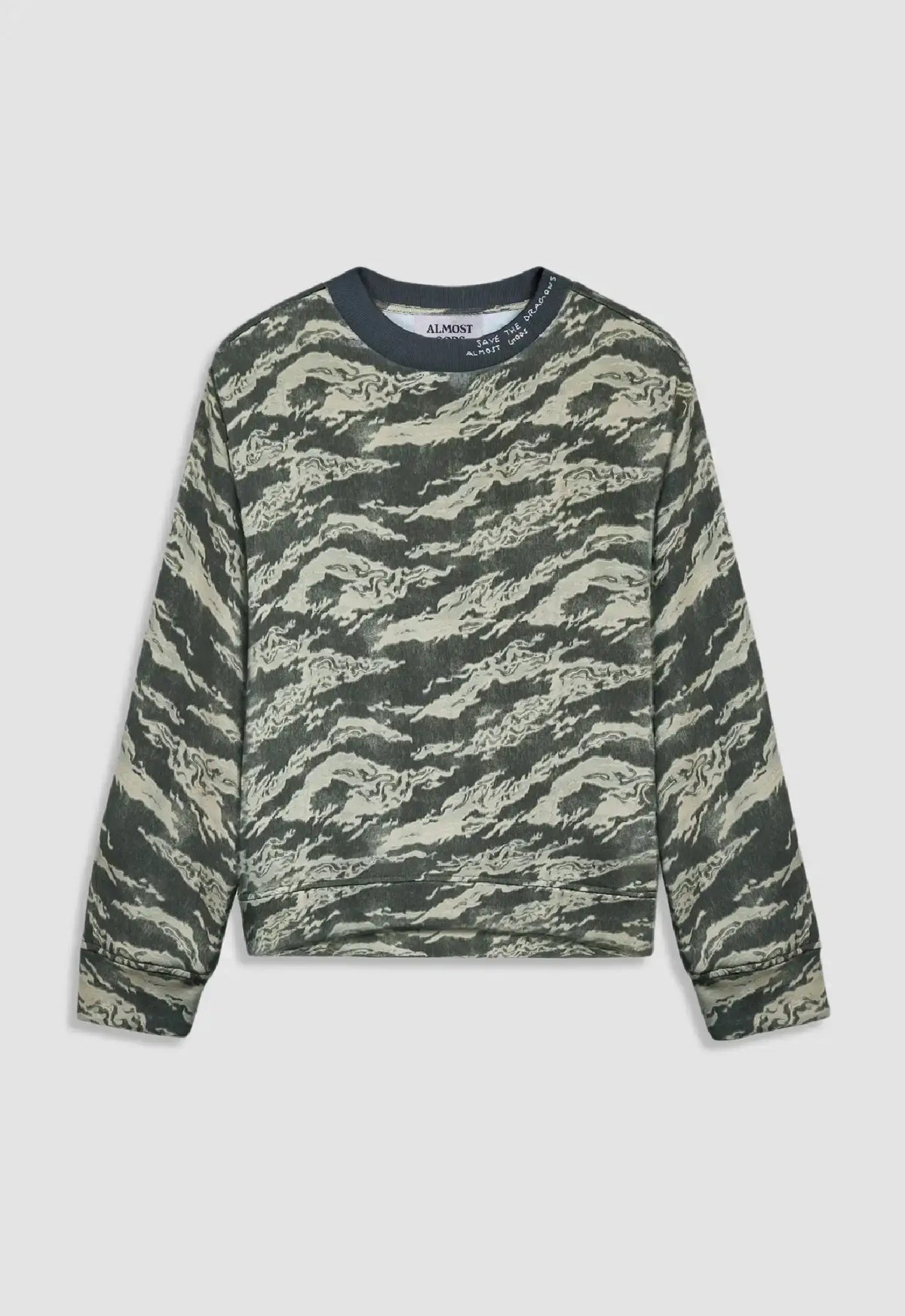 Emberstripe Camouflage Boxy Sweatshirt