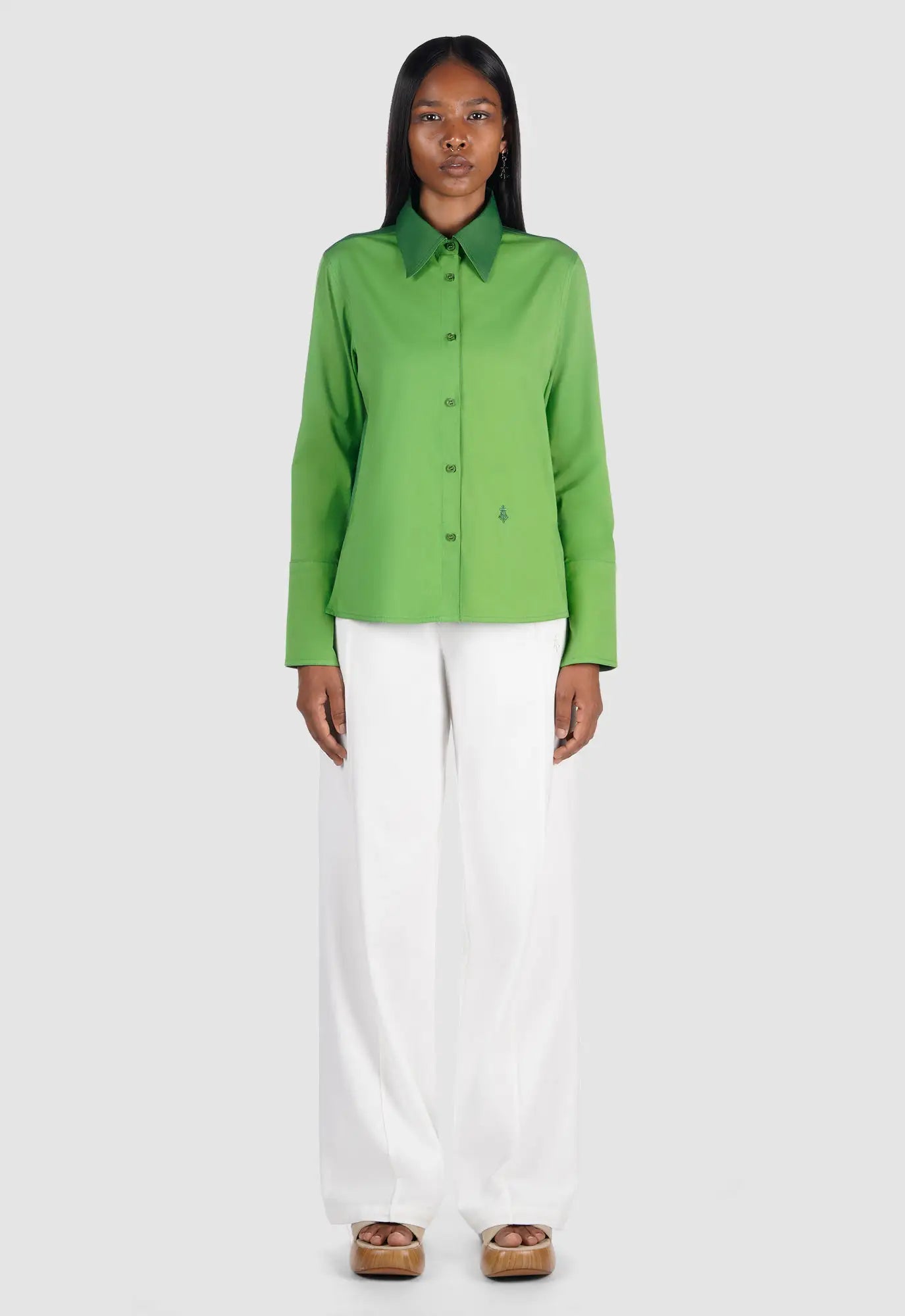Contrast Panelled Shirt Women