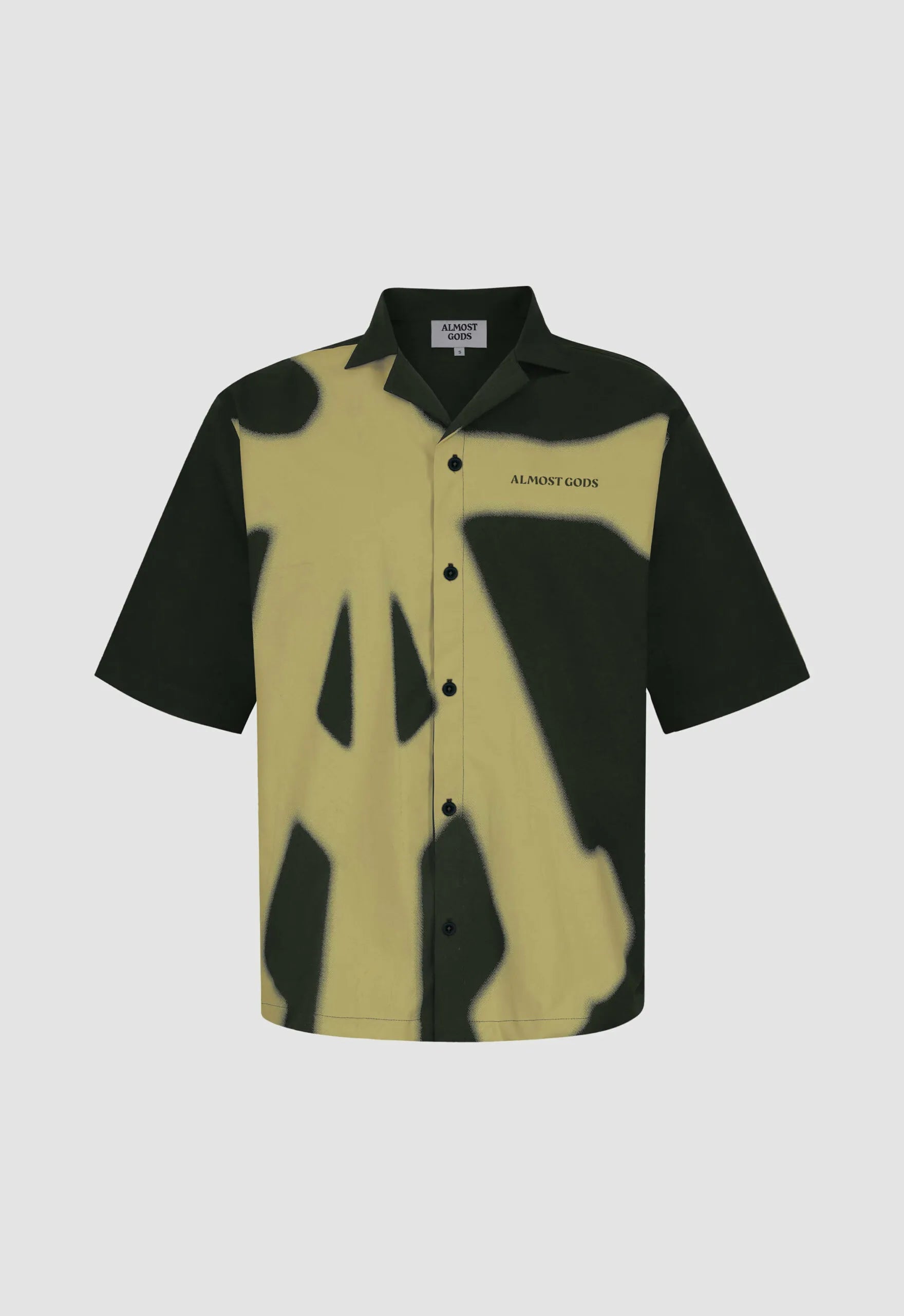 Alpha Cross Spray Paint Relaxed Shirt In Green