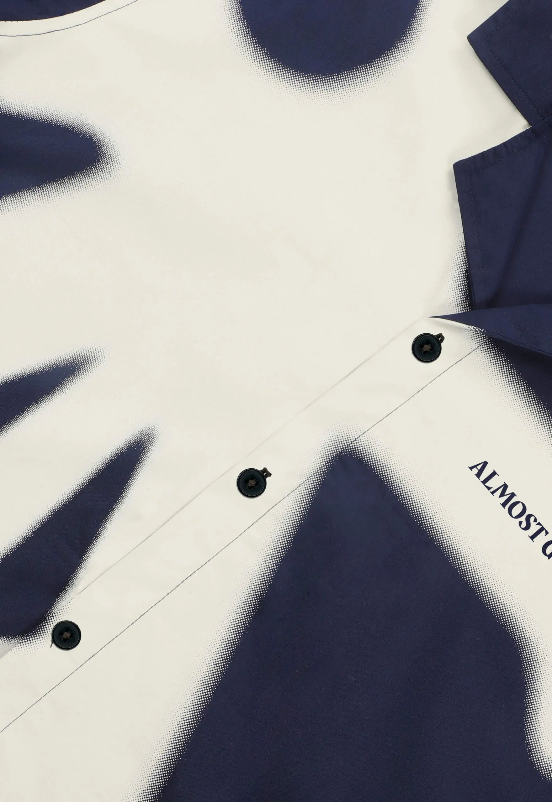 Alpha Cross Spray Paint Relaxed Shirt In Navy