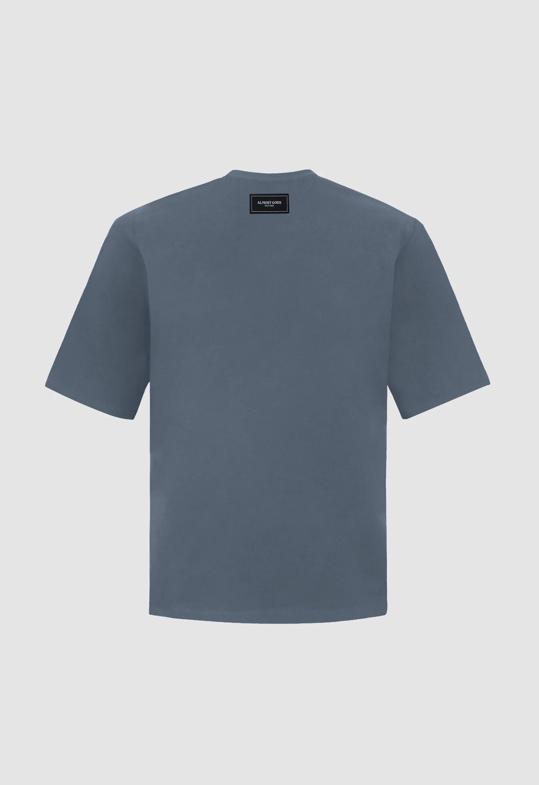 Alpha Cross Spray Paint Relaxed Tee In Grey