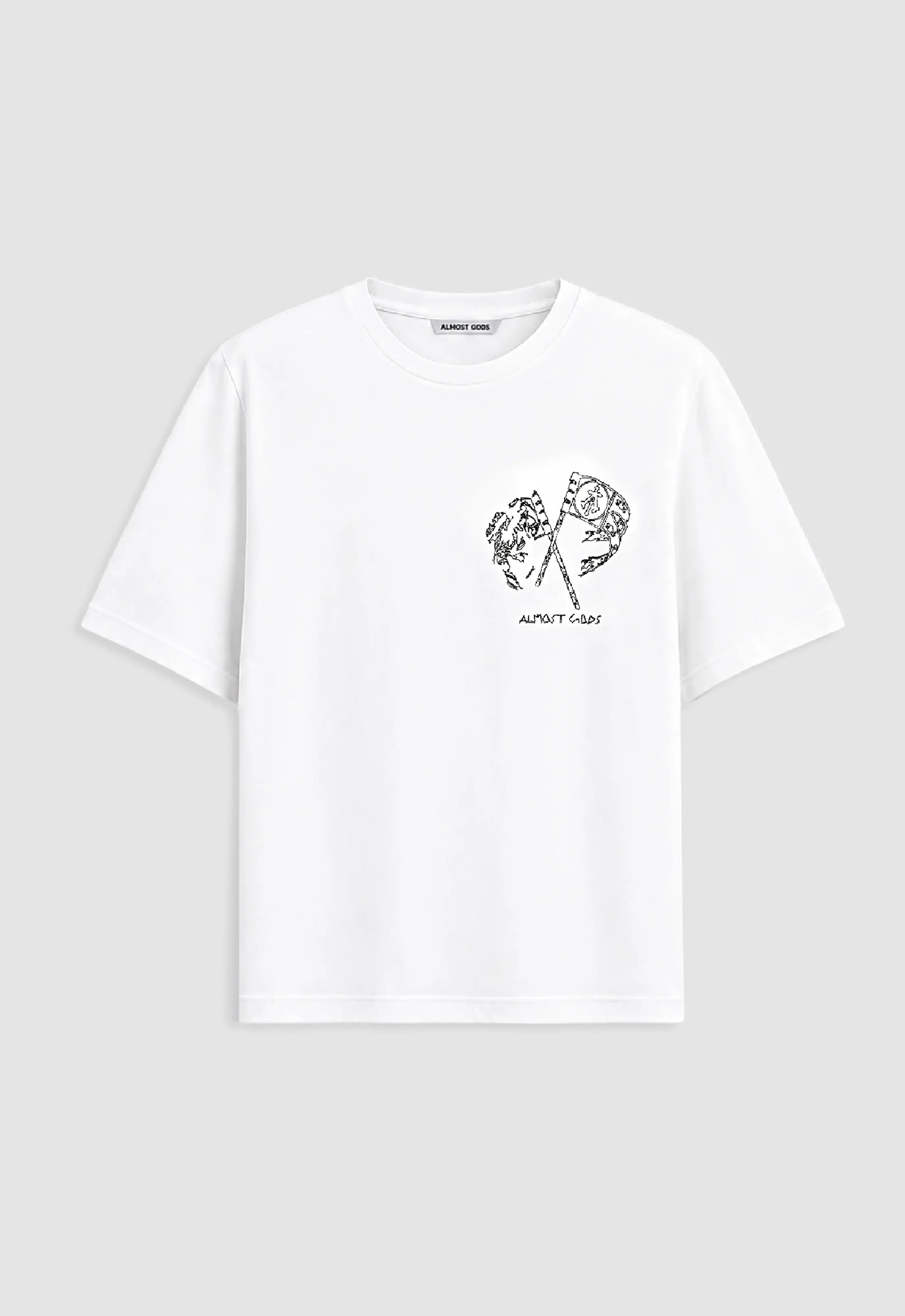 Embroidered Flag Relaxed Tee